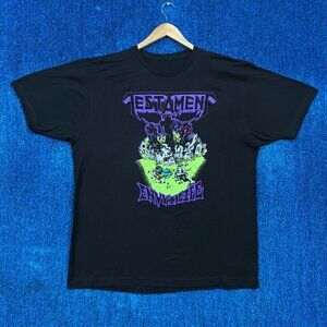 Testament “Practice What You Preach” Tour 1990 Thrash Metal Band Graphic T-Shirt